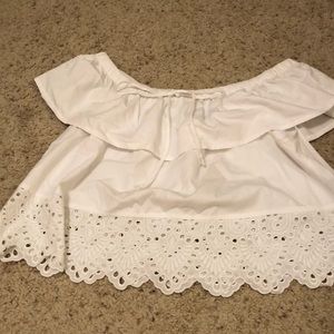 Off the shoulder Madewell top